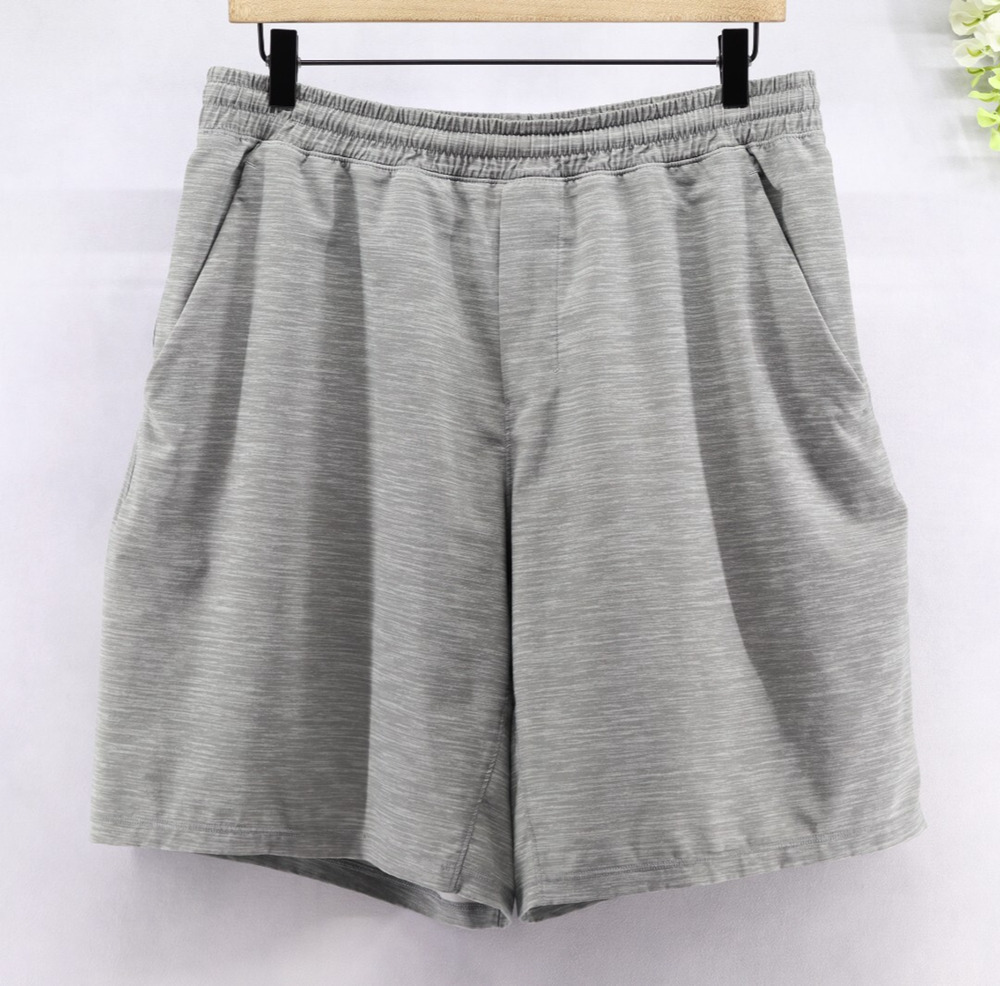 Lululemon Men's Sz L Pace Breaker Out Of Mind Liner 9" Texture Grey